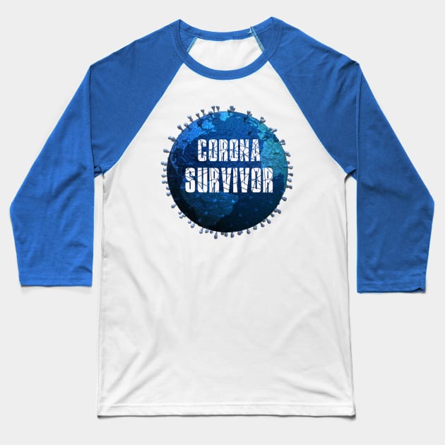 Corona - Survivor Baseball T-Shirt by DeVerviers